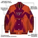 personalized-virginia-tech-hokies-spider-mark-maroon-orange-varsity-jacket-best-selling.webp
