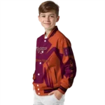 personalized-virginia-tech-hokies-spider-mark-maroon-orange-varsity-jacket-best-selling.webp