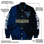 personalized-west-virginia-mountaineers-hexagon-mesh-blue-black-varsity-jacket-best-selling.webp