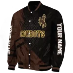 personalized-wyoming-cowboys-hexagon-mesh-brown-black-varsity-jacket-best-selling.webp