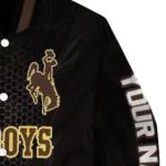 personalized-wyoming-cowboys-hexagon-mesh-brown-black-varsity-jacket-best-selling.webp