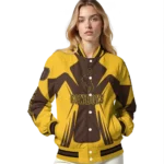 personalized-wyoming-cowboys-spider-mark-brown-gold-varsity-jacket-best-selling.webp