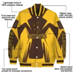 personalized-wyoming-cowboys-spider-mark-brown-gold-varsity-jacket-best-selling.webp