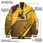 personalized-wyoming-cowboys-star-burst-brown-varsity-jacket-best-selling.webp