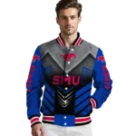 smu-mustangs-arrow-layer-blue-black-varsity-jacket-best-selling.webp