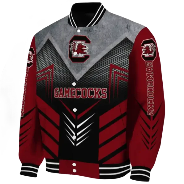 south carolina gamecocks arrow layer garnet black varsity jacket best selling
