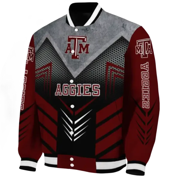 texas am aggies arrow layer maroon black varsity jacket best selling