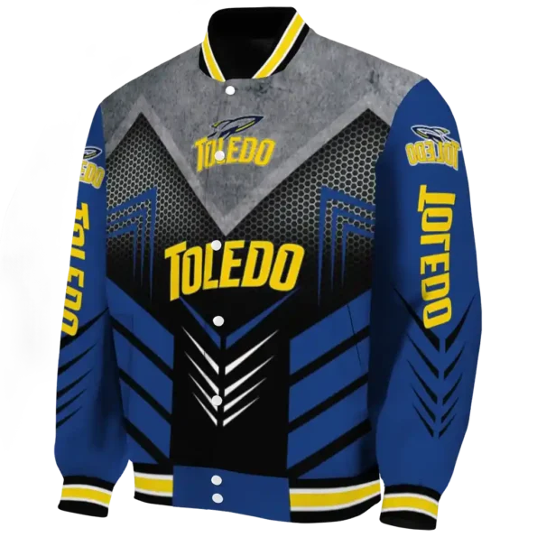toledo rockets arrow layer blue black varsity jacket best selling