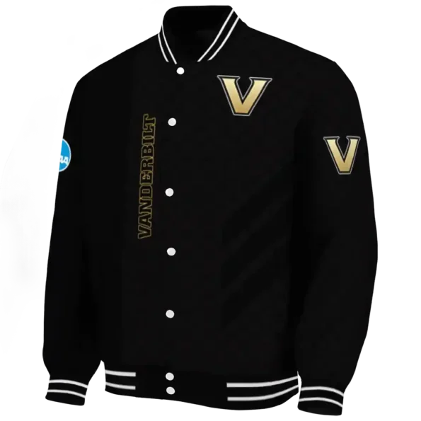 vanderbilt commodores triple side stripes black varsity jacket best selling
