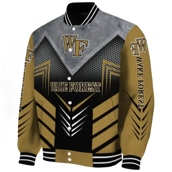 wake forest demon deacons arrow layer gold black varsity jacket best selling