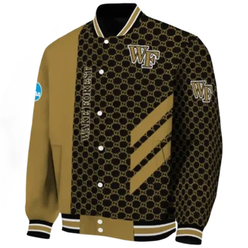 Wake Forest Demon Deacons Jacket - Triple Side Stripes Gold Black Deluxe