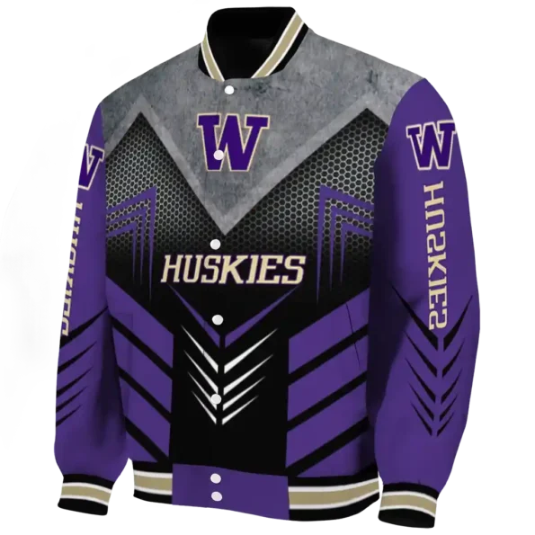 washington huskies arrow layer purple black varsity jacket best selling