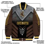 wyoming-cowboys-arrow-layer-brown-black-varsity-jacket-best-selling.webp
