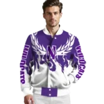 custom-northwestern-wildcats-winged-blaze-purple-white-varsity-jacket-best-selling.webp