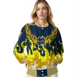 custom notre dame fighting irish winged blaze navy white varsity jacket best selling.webp