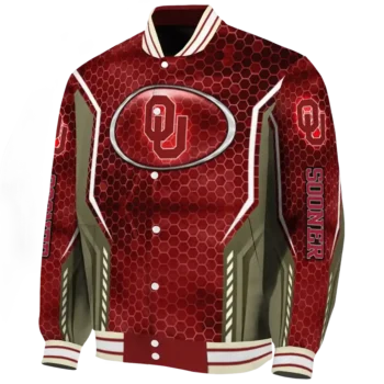 Oklahoma Sooners Jacket - Custom Power Plate Crimson Deluxe
