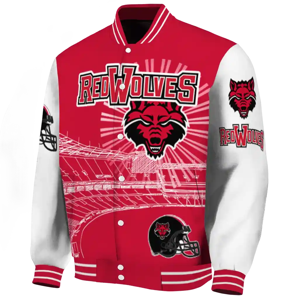 customized-arkansas-state-red-wolves-ferris-arena-scarlet-white-varsity-jacket-best-selling.webp customized arkansas state red wolves ferris arena scarlet white varsity jacket best selling