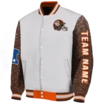 customized-bowling-green-falcons-speckled-arms-orange-gray-varsity-jacket-best-selling.webp