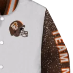 customized-bowling-green-falcons-speckled-arms-orange-gray-varsity-jacket-best-selling.webp
