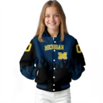 customized-michigan-wolverines-flame-border-blue-black-varsity-jacket-best-selling.webp