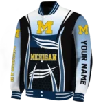 customized-michigan-wolverines-mesh-effect-blue-black-varsity-jacket-best-selling.webp