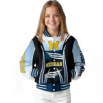 customized-michigan-wolverines-mesh-effect-blue-black-varsity-jacket-best-selling.webp