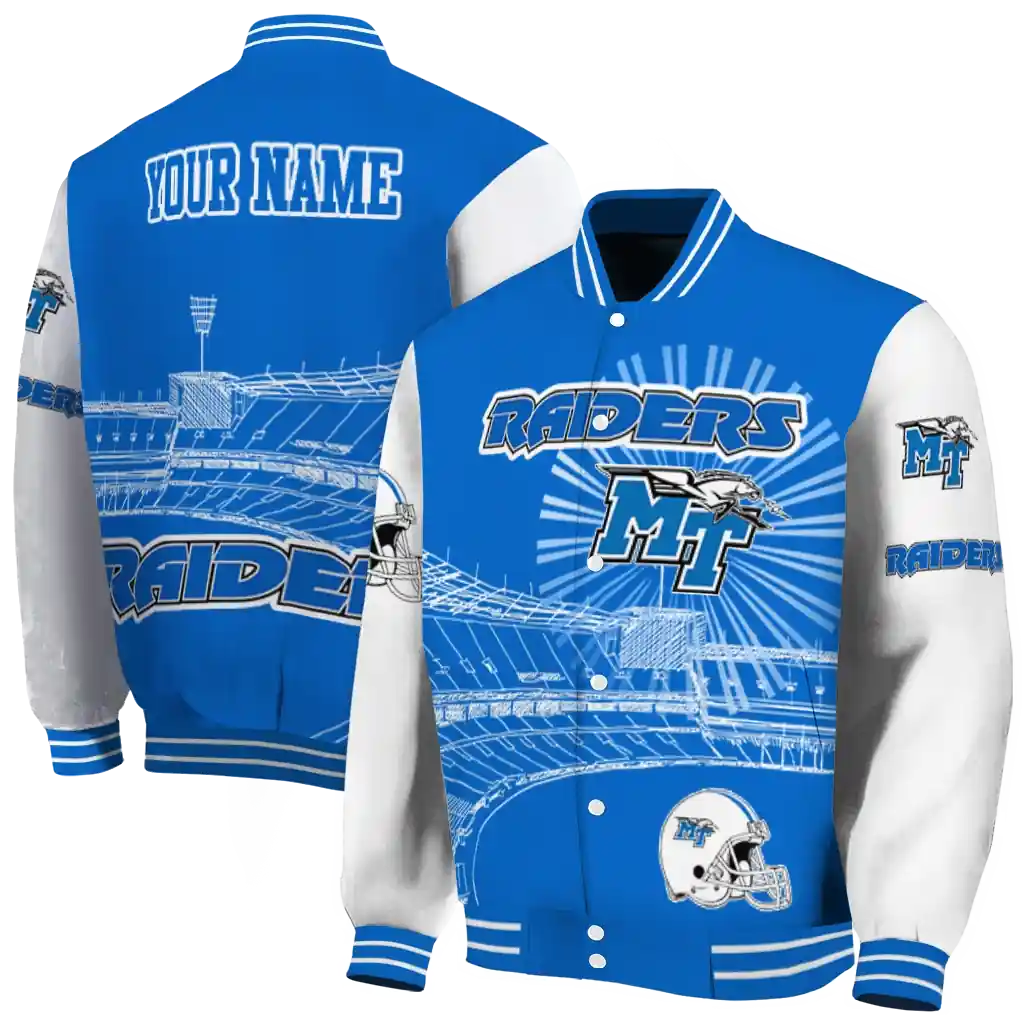 customized-middle-tennessee-blue-raiders-ferris-arena-blue-white-varsity-jacket-fashion-forward.webp blank