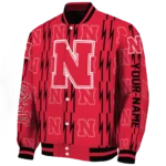 customized-nebraska-cornhuskers-bolt-stripe-red-varsity-jacket-best-selling.webp