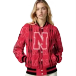 customized-nebraska-cornhuskers-bolt-stripe-red-varsity-jacket-best-selling.webp