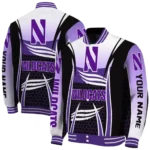 customized-northwestern-wildcats-mesh-effect-purple-black-varsity-jacket-best-selling.webp
