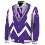 customized-northwestern-wildcats-v-stripes-purple-white-varsity-jacket-best-selling.webp