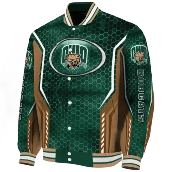 Ohio Bobcats Jacket - Customized Power Plate Green Deluxe