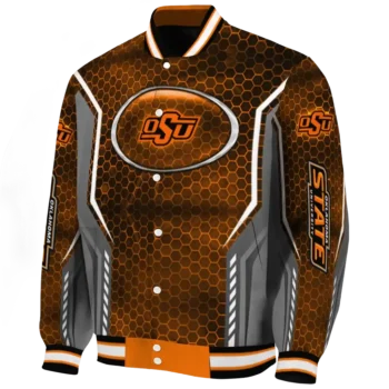 Oklahoma State Cowboys Jacket - Customized Power Plate Orange Deluxe