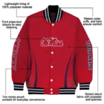 customized ole miss rebels chevron arrow red varsity jacket best selling.webp