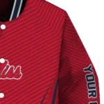 customized ole miss rebels chevron arrow red varsity jacket best selling.webp