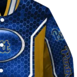 customized pittsburgh panthers power plate royal blue varsity jacket best selling.webp