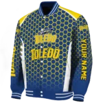 customized-toledo-rockets-hexagon-grid-blue-varsity-jacket-best-selling.webp