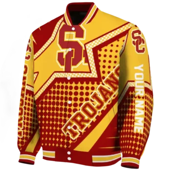 USC Trojans Jacket - Customized Star Burst Red Deluxe