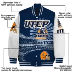 customized utep miners ferris arena blue white varsity jacket best selling.webp