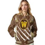 customized-western-michigan-broncos-chevron-angles-brown-varsity-jacket-best-selling.webp