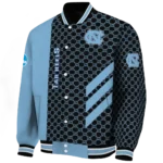 north-carolina-tar-heels-triple-side-stripes-light-blue-black-varsity-jacket-best-selling.webp