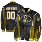 personalized-appalachian-state-mountaineers-power-plate-black-varsity-jacket-best-selling.webp