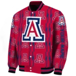personalized-arizona-wildcats-bolt-stripe-red-varsity-jacket-best-selling.webp