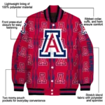 personalized-arizona-wildcats-bolt-stripe-red-varsity-jacket-best-selling.webp