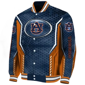 Auburn Tigers Jacket - Personalized Power Plate Navy Blue Deluxe
