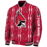 personalized-ball-state-cardinals-bolt-stripe-red-varsity-jacket-best-selling.webp