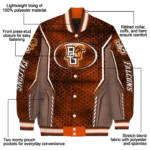 personalized-bowling-green-falcons-power-plate-orange-varsity-jacket-best-selling.webp