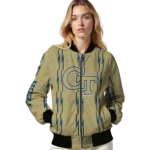 personalized-georgia-tech-yellow-jackets-bolt-stripe-gold-bomber-jacket-best-selling.webp