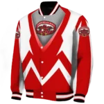 personalized-jacksonville-state-gamecocks-v-stripes-red-white-varsity-jacket-best-selling.webp