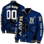 personalized-navy-midshipmen-hexagon-cluster-blue-black-varsity-jacket-best-selling.webp
